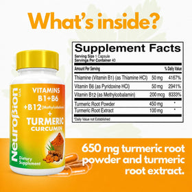 Boîte de Neurobion Curcuma 650 mg avec 40 capsules
