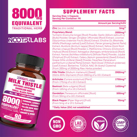 Boîte de Nootrilabs Naturals montrant les informations nutritionnelles