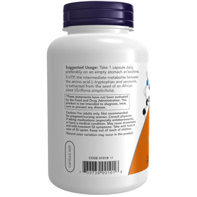 Boîte de NOW Foods 5-HTP avec capsules