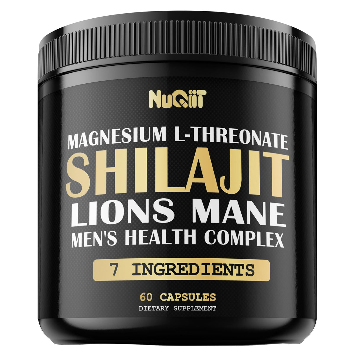 Boîte de NUQIIT Shilajit Pur Himalayen 60 capsules vue de face