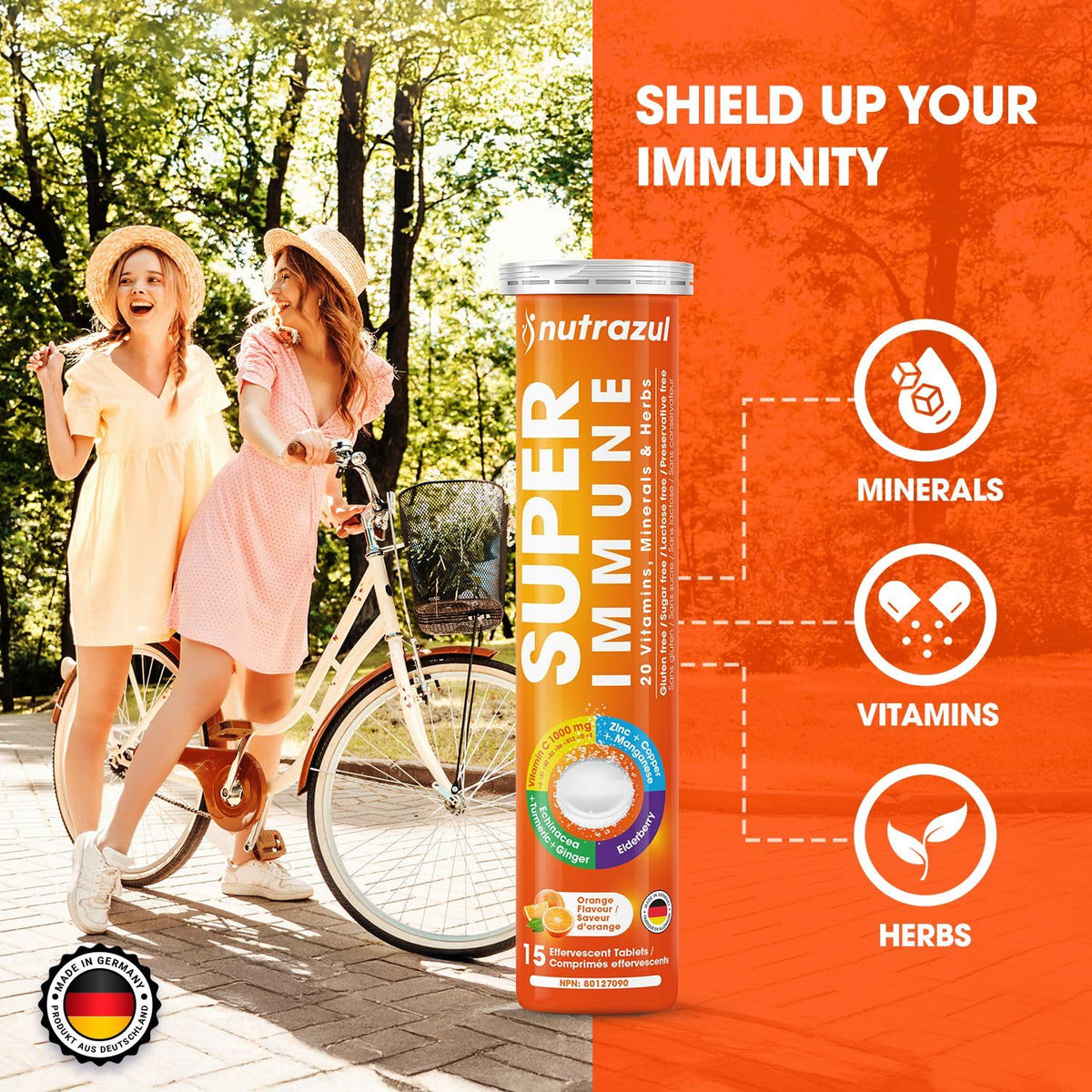 boîte de nutrazul Super daily wellness avec des fruits frais