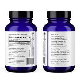 Boîte de Ora Organic B12 1500mcg avec 30 comprimés