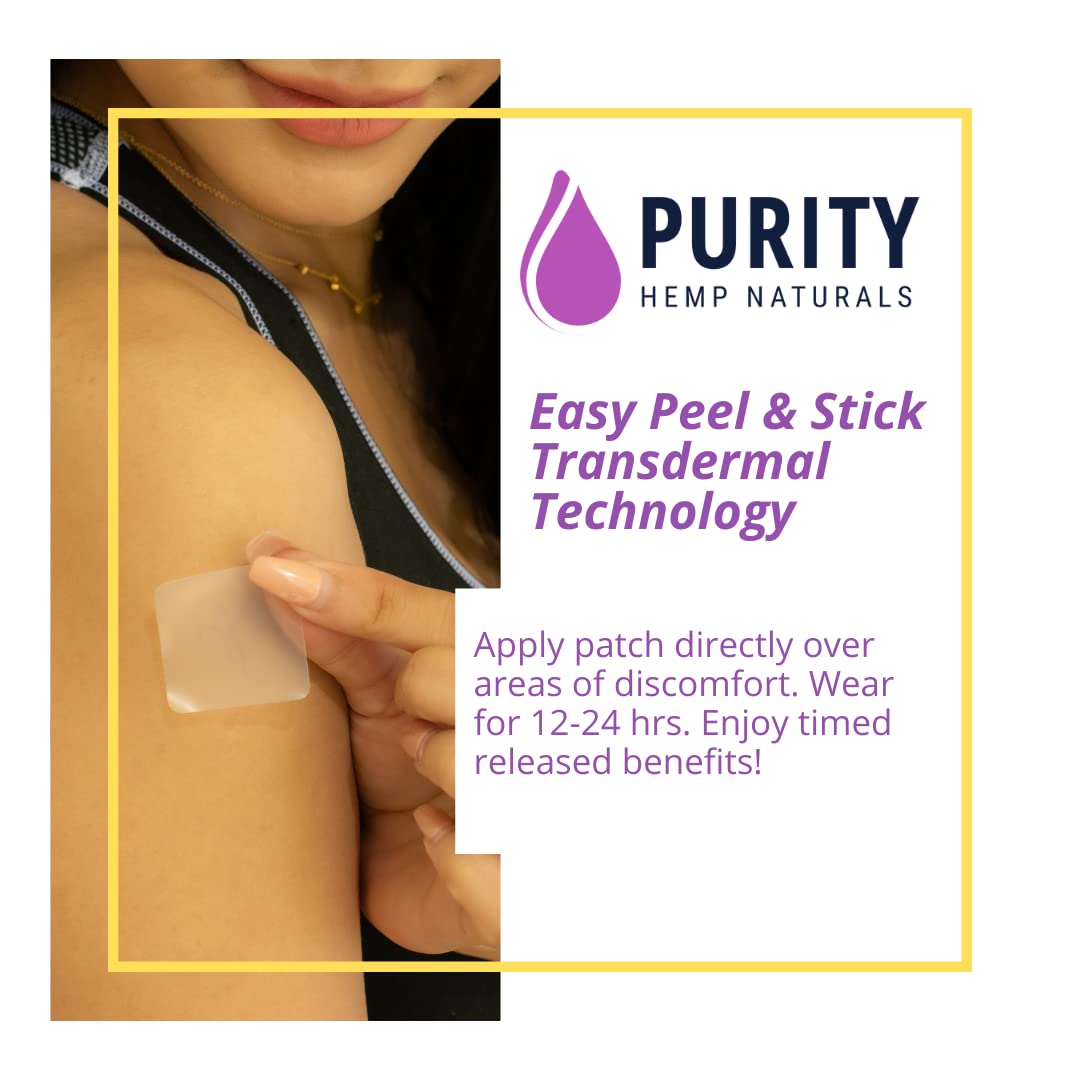Boîte de patchs au chanvre Purity Hemp Naturals ouverte
