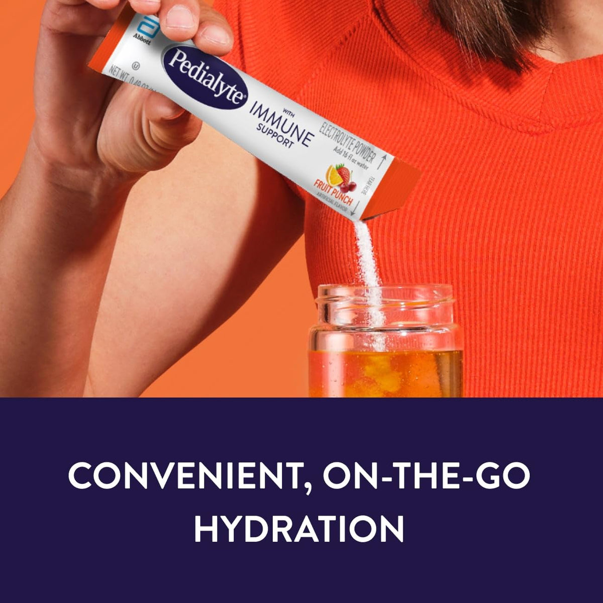 Boîte de Pedialyte Poudre Électrolyte Goût Punch de Fruits