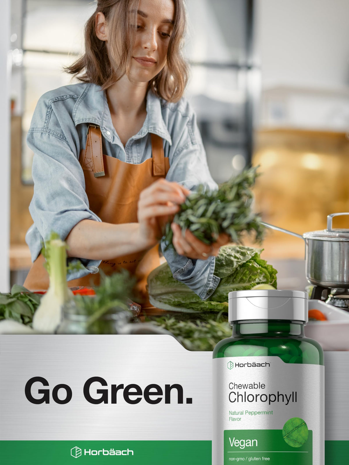 Boîte de pilules de chlorophylle Horbäach ouverte