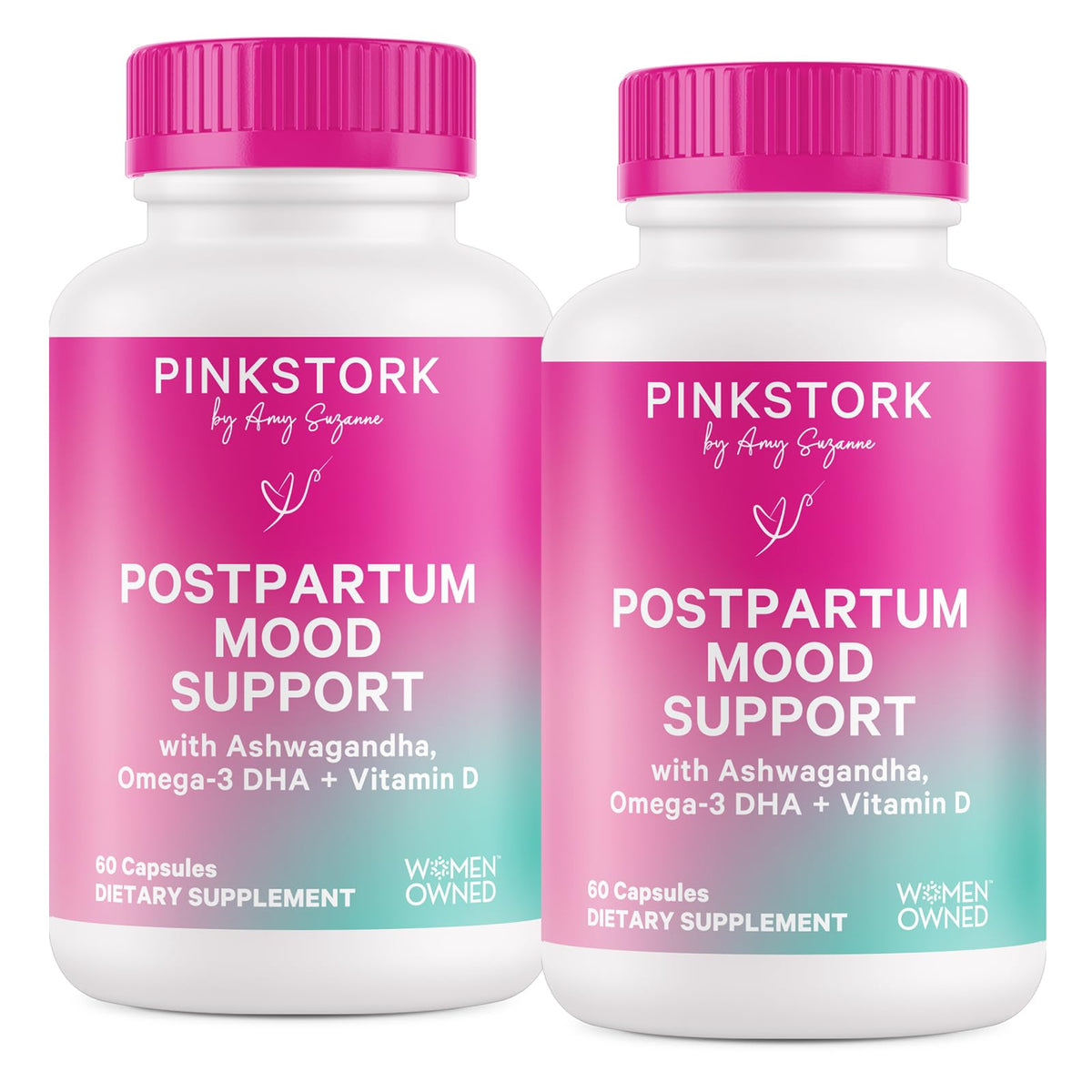 Boîte de Pink Stork Complément Alimentaire Postnatal 120 Capsules vue de face