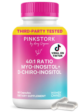 Boîte de Pink Stork Inositol 90 capsules vue de face