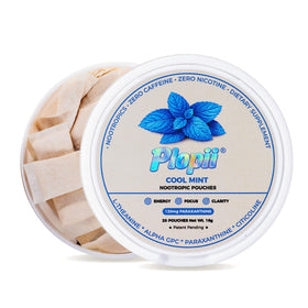 Boîte de poches nootropiques Plopii avec 20 unités, saveur Cool Mint