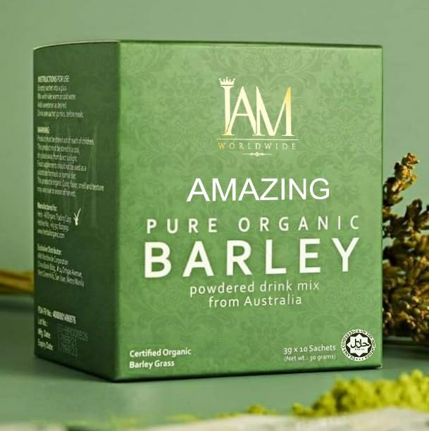 Boîte de poudre de barley bio XLXZHYF avec 10 sachets