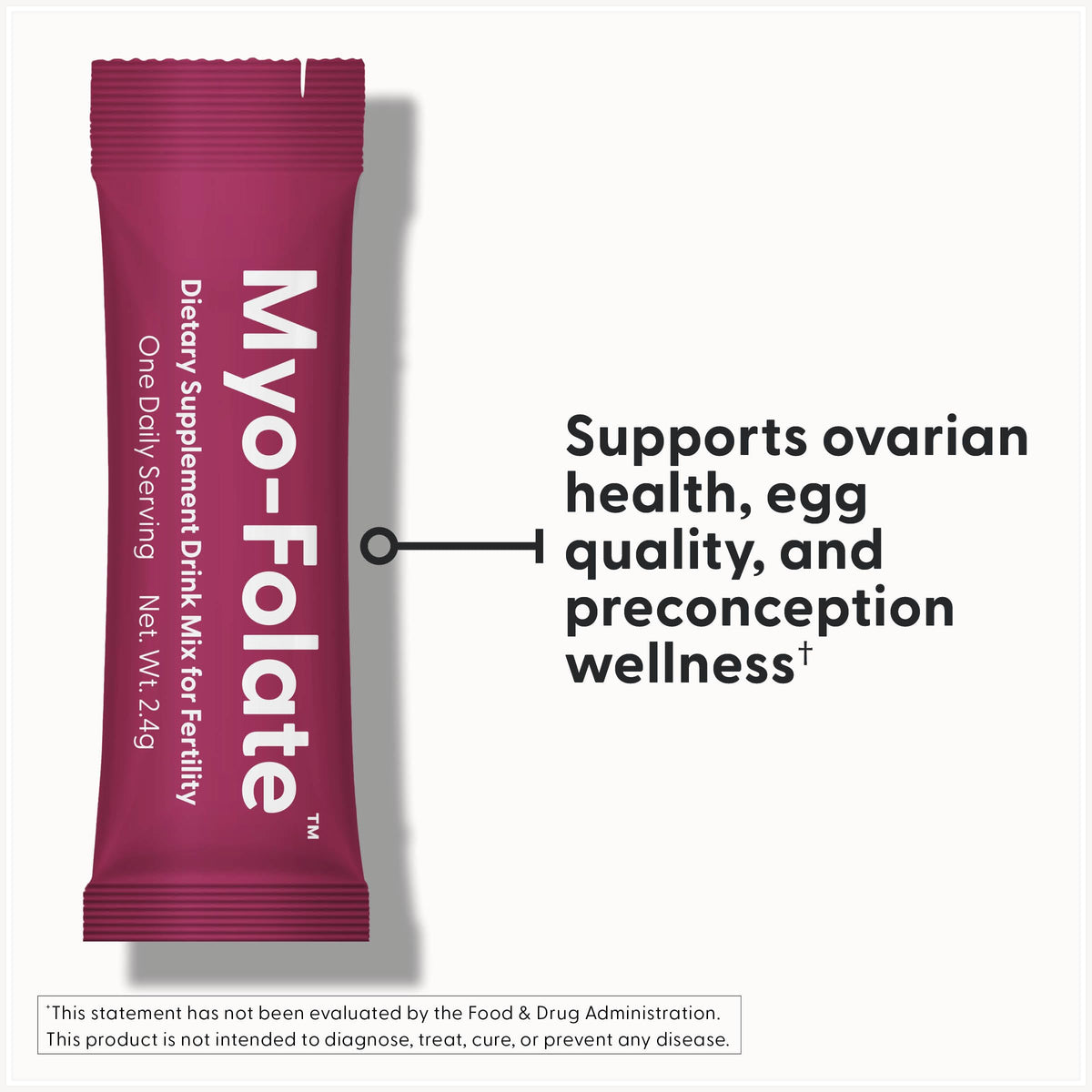 Boîte de Poudre Myo-Folate Fairhaven Health vue de face
