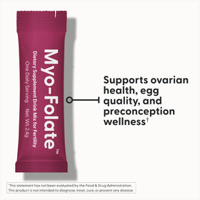 Boîte de Poudre Myo-Folate Fairhaven Health vue de face