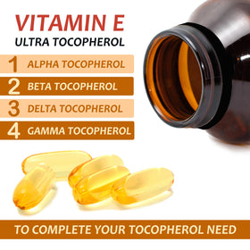 Boîte de Procapsin Vitamine E 1000 IU avec étiquette visible