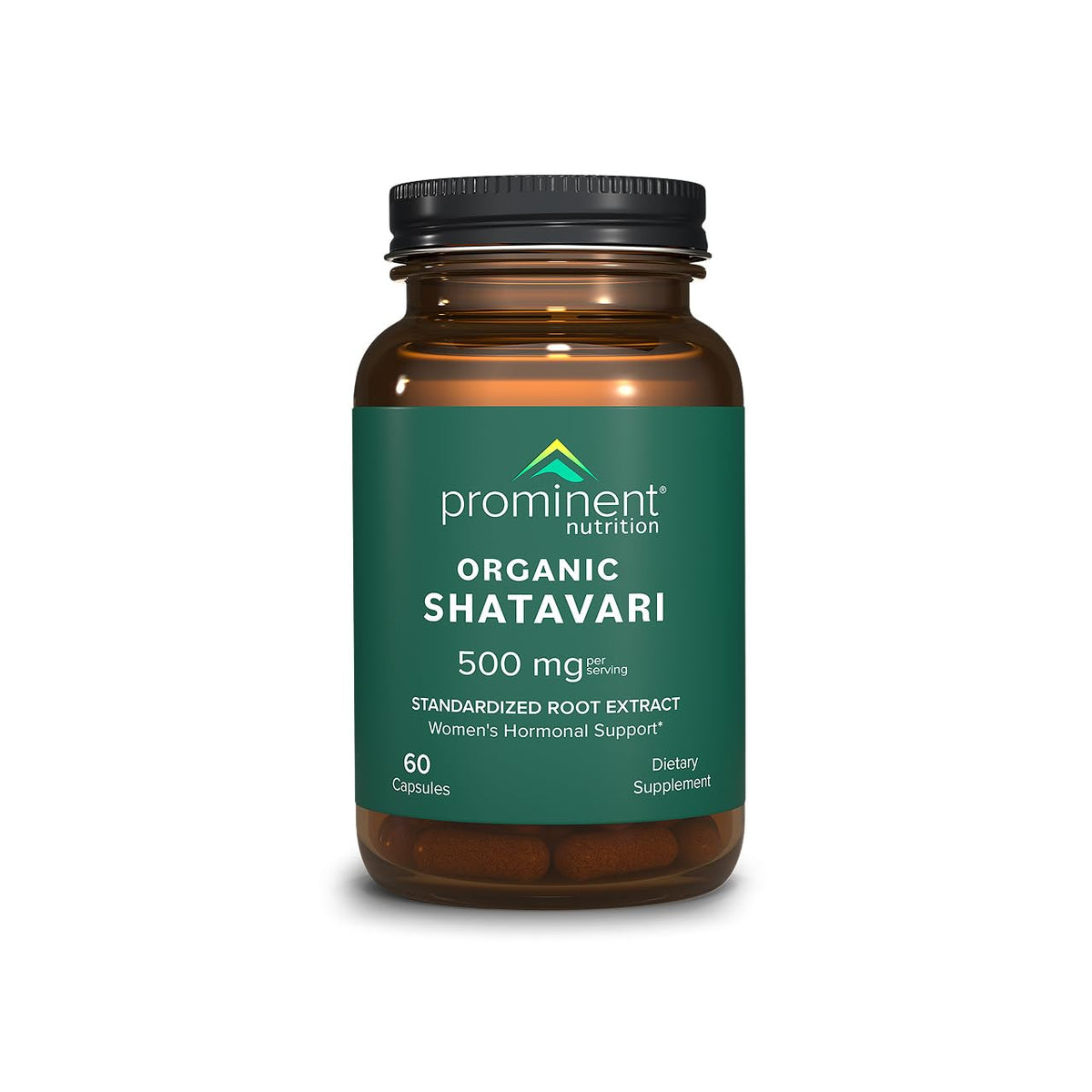 Boîte de Prominent Nutrition Shatavari 500 mg 60 capsules vue de face