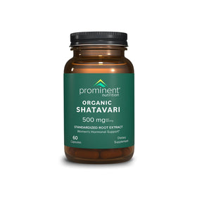 Boîte de Prominent Nutrition Shatavari 500 mg 60 capsules vue de face