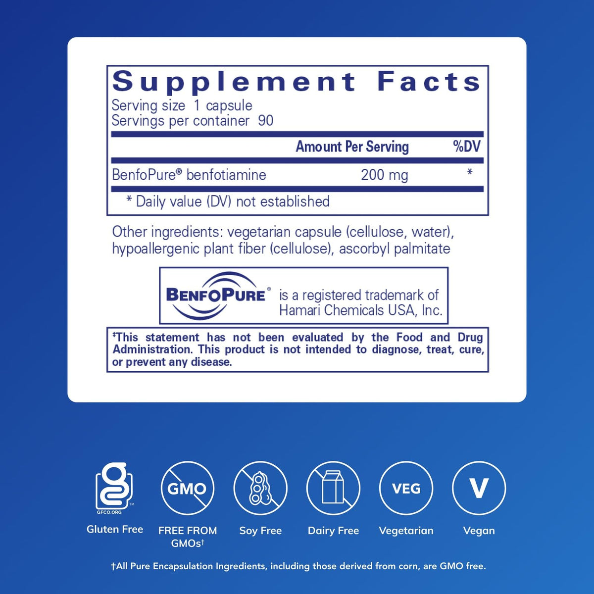 Boîte de Pure Encapsulations BenfoMax avec 90 capsules
