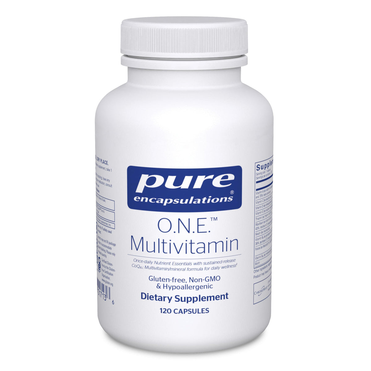 Boîte de Pure Encapsulations O.N.E. Multivitamin 120 capsules vue avant