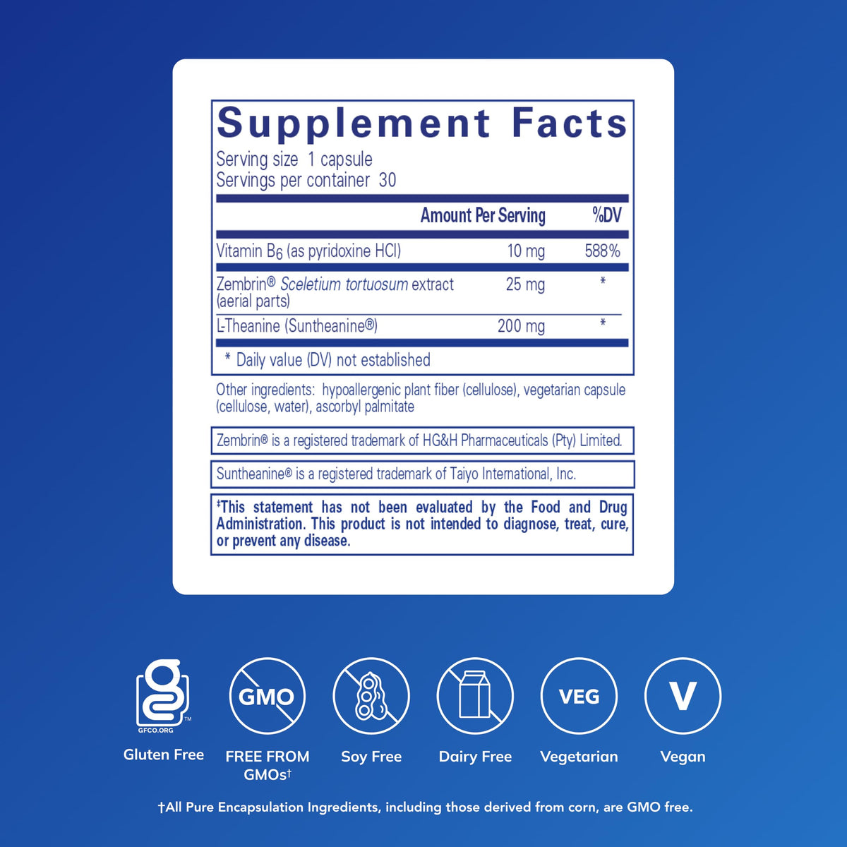 Boîte de Pure Encapsulations Rapid Calm avec capsules
