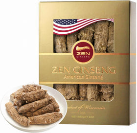 Boîte de racine de ginseng américain Zen Ginseng 159g vue de face