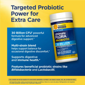 Boîte de Renew Life Probiotique Extra Care vue de côté