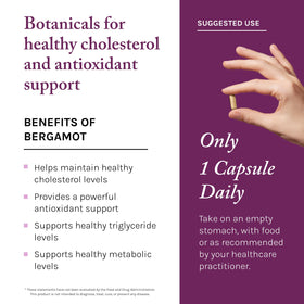 Boîte de Reserveage Nutrition Complément Bergamot Cholesterol sur une table