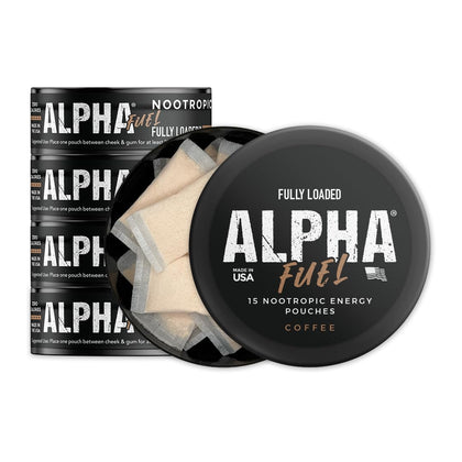 Boîte de sachets ALPHA Nootropiques Fully Loaded Bullseye vue de face