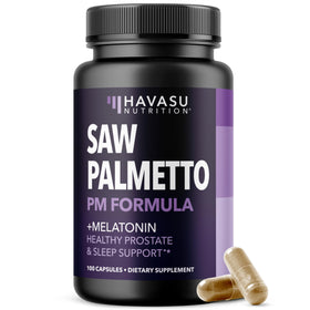 Boîte de Saw Palmetto PM HAVASU NUTRITION avec 100 capsules