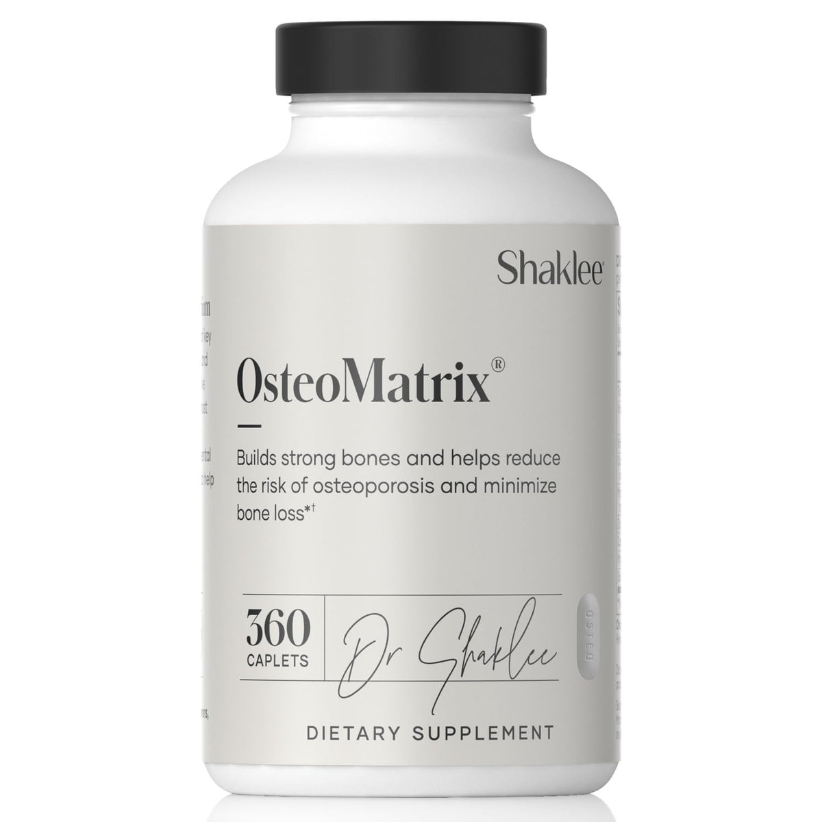 Boîte de Shaklee OsteoMatrix® 360 comprimés vue de face