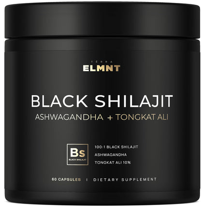 Boîte de Shilajit Noir 100x TERRA ELMNT vue de face