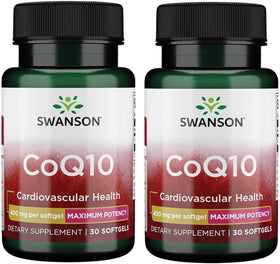 Boîte de Swanson CoQ10 30 gélules molles 400mg vue de face