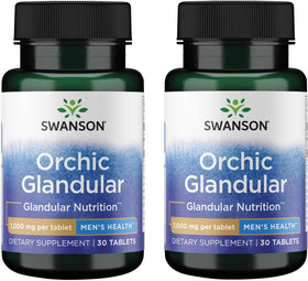 Boîte de Swanson Orchic Glandular 1 g, 30 comprimés vue de face