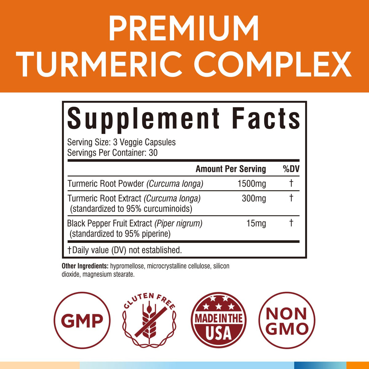 Boîte de Terranics Curcuma 1800mg avec capsules à l'intérieur