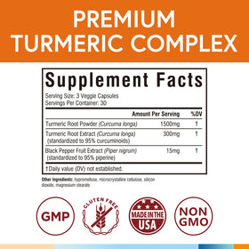 Boîte de Terranics Curcuma 1800mg avec capsules à l'intérieur