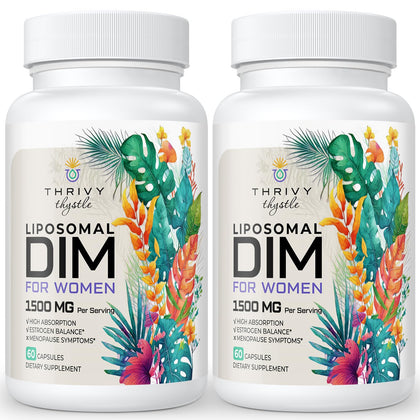 Boîte de ThrivyThystle DIM 400 mg Complément Alimentaire 120 Capsules vue de face