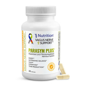 Boîte de TJ Nutrition Parasym Plus contenant 60 capsules