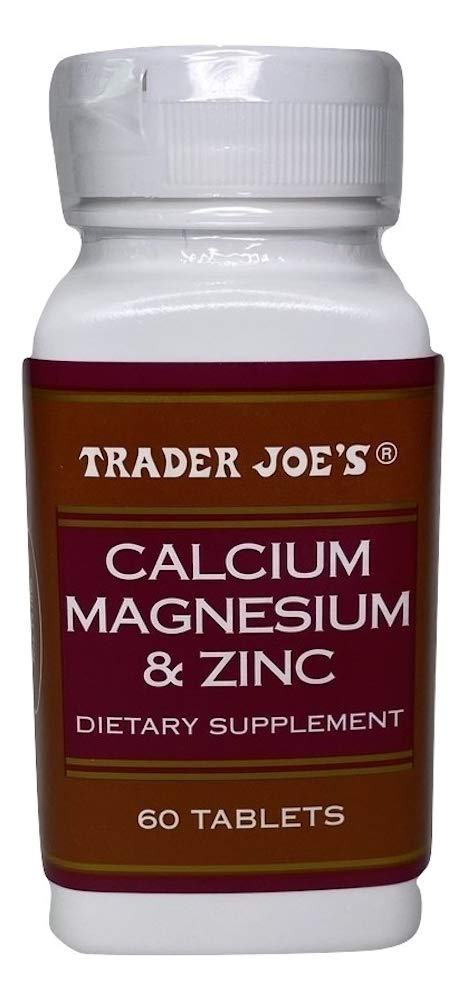 Boîte de TJ's Calcium Magnésium Zinc 60 comprimés vue de face
