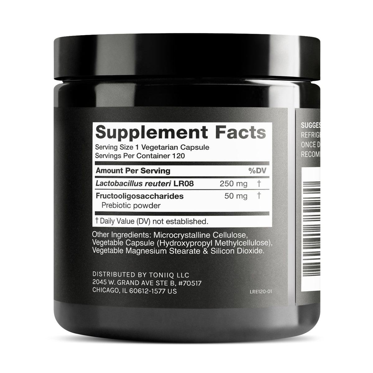 Boîte de Toniiq Probiotique Lactobacillus Reuteri avec capsules