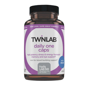 Boîte de Twinlab Daily One Caps avec Fer, 60 capsules
