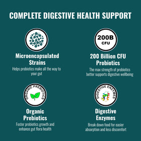 Boîte de UpNourish Probiotiques avec capsules à l'intérieur