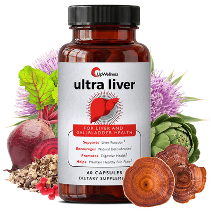 Boîte de UpWellness Ultra Complément Alimentaire pour le Foie - 60 Capsules