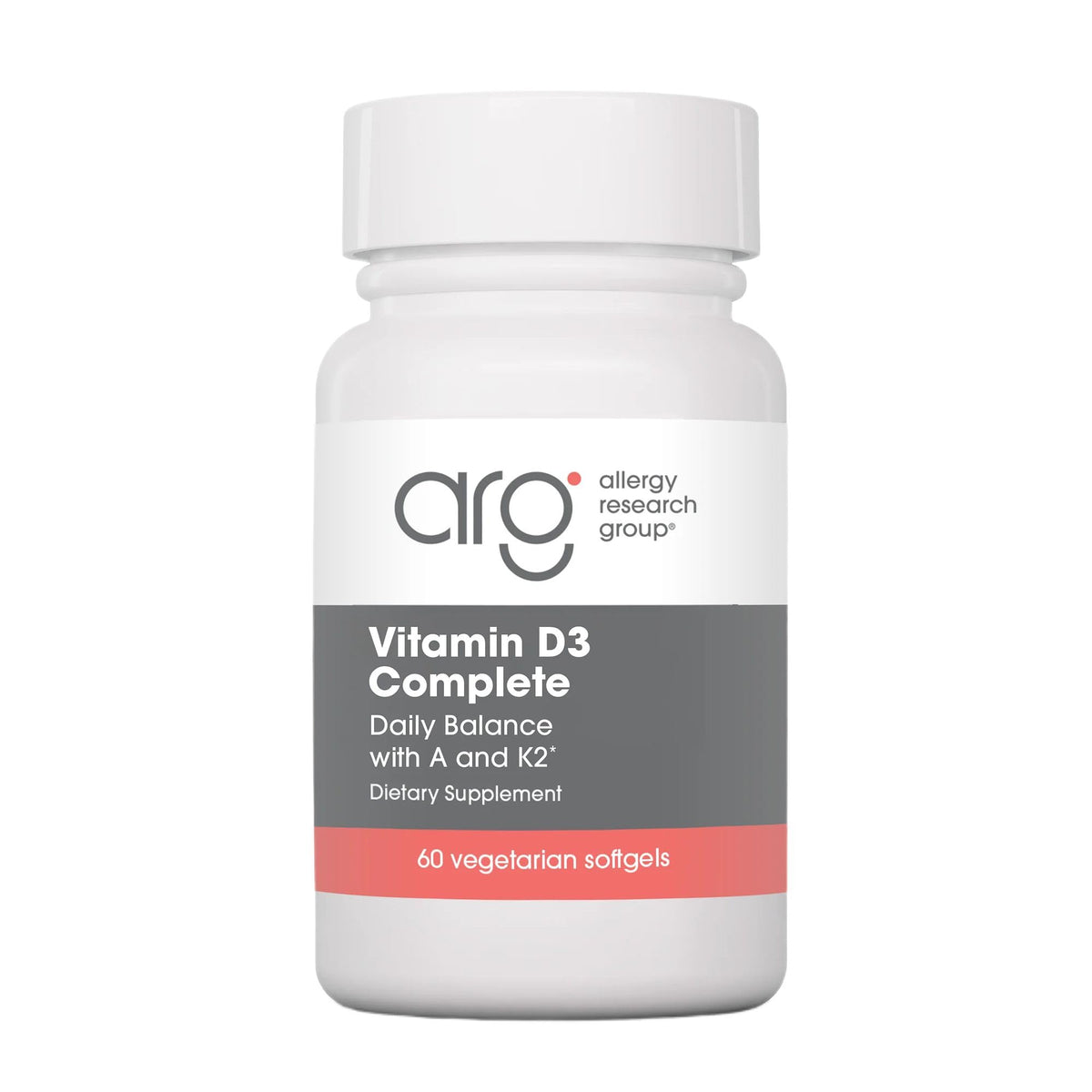 Boîte de Vit D3 Complete 60 gélules végétales Allergy Research Group