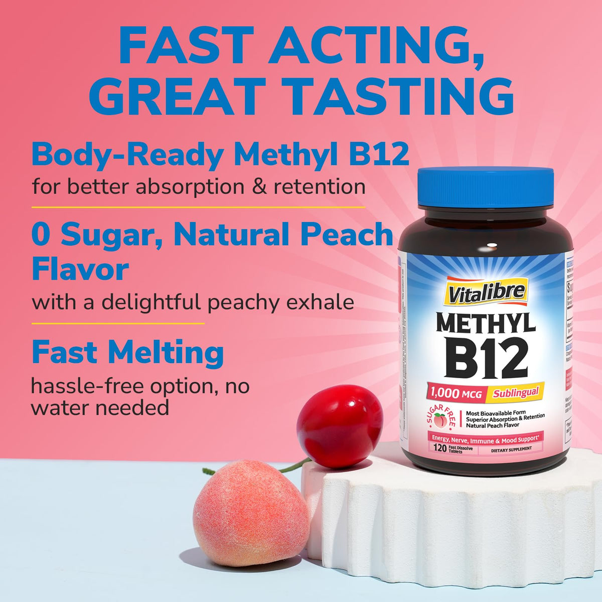 Boîte de Vitamine B12 Vitalibre avec étiquette