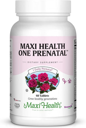Boîte de vitamines prénatales Maxi Health avec 60 comprimés