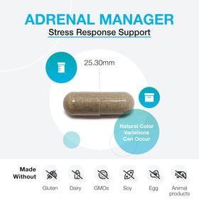 Boîte de XYMOGEN Adrenal Manager avec capsules à l'intérieur