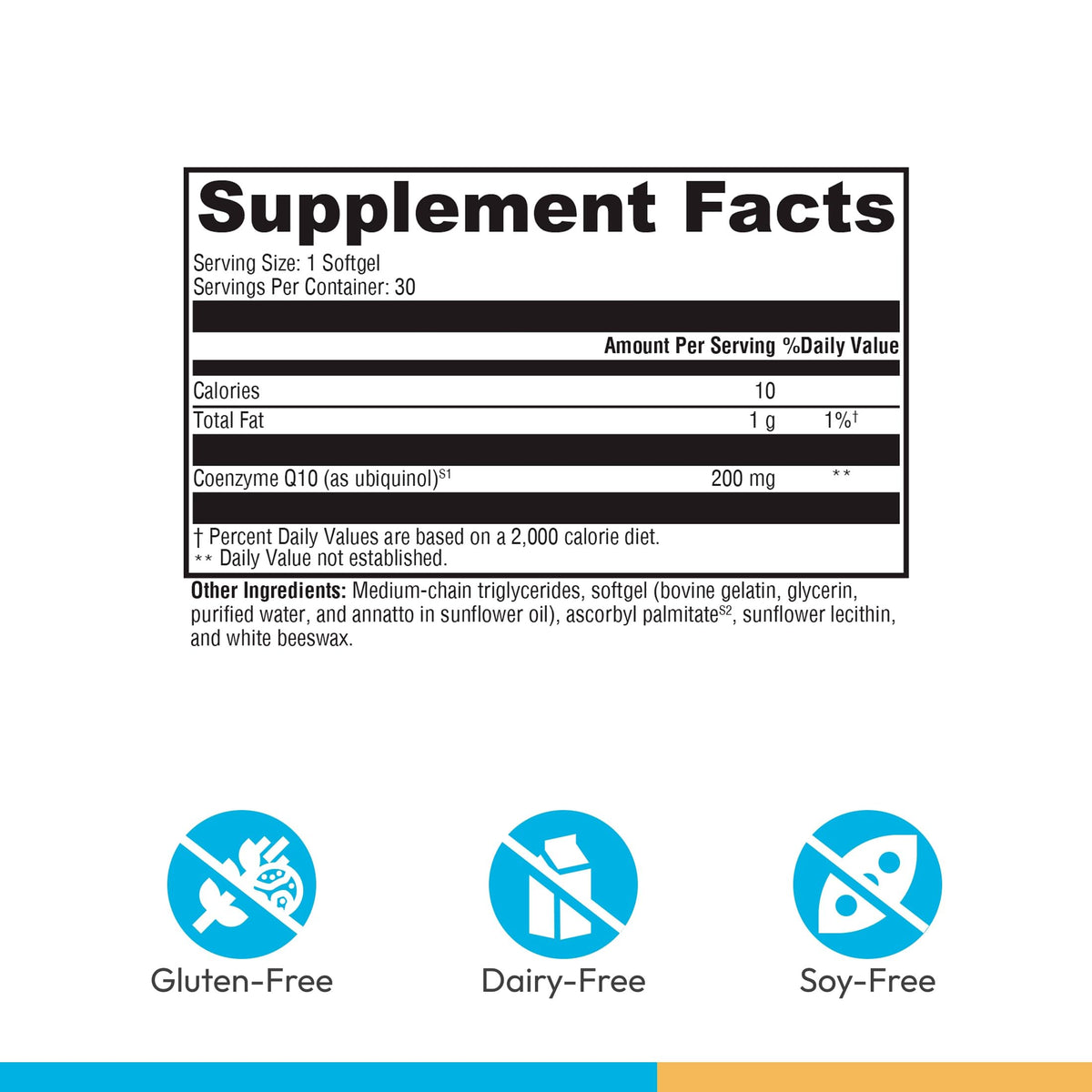 Boîte de XYMOGEN CoQmax Ubiquinol avec informations nutritionnelles