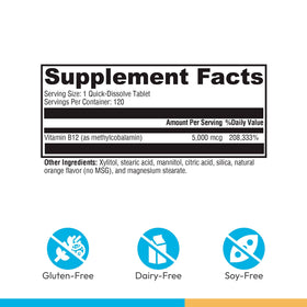 Boîte de XYMOGEN Methylcobalamin 120 comprimés