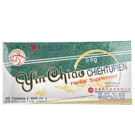 Boîte de Yin Chiao Chieh Tu Pien avec 96 tablettes à l'intérieur