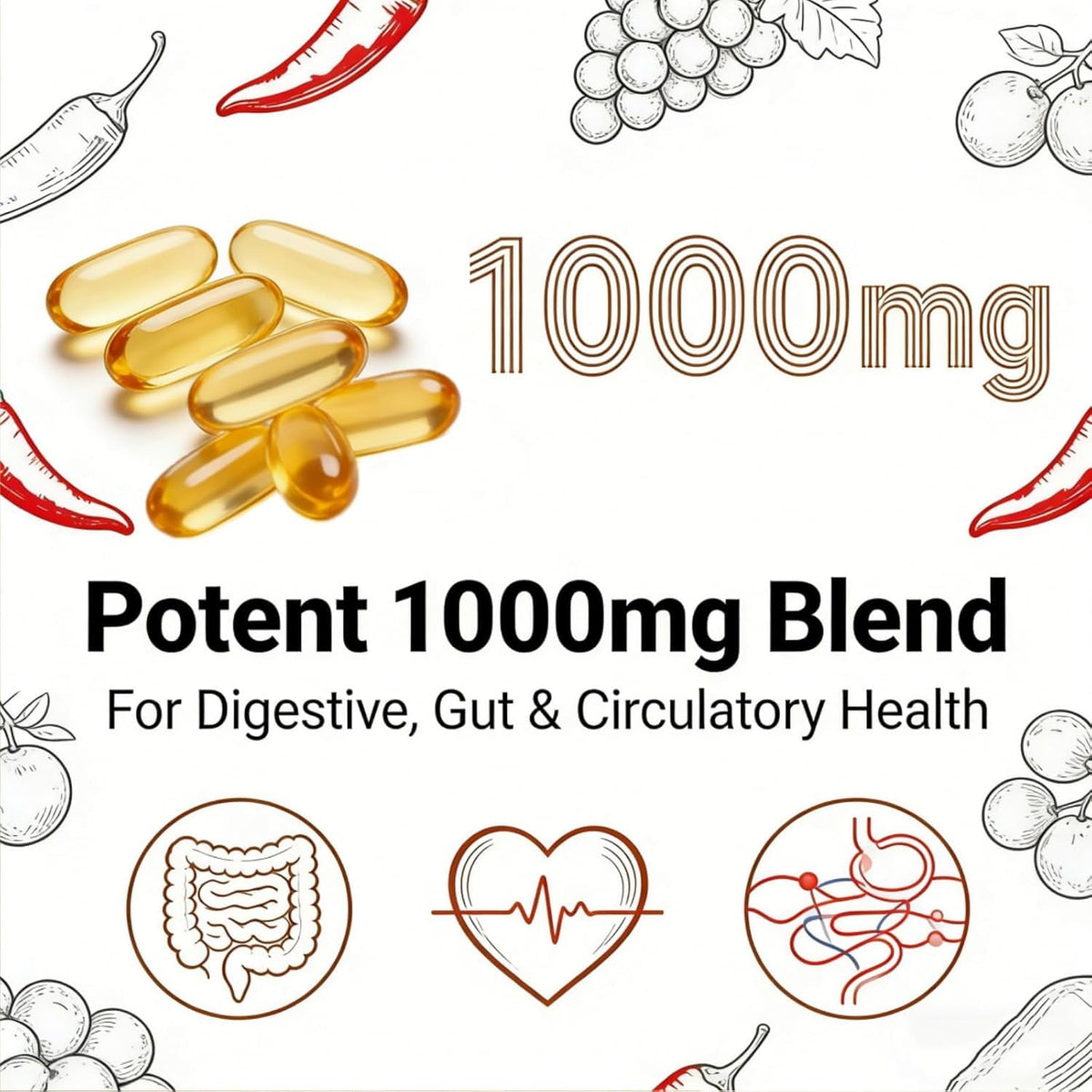 Boîte des capsules Aurivita Capsaicin vue de côté