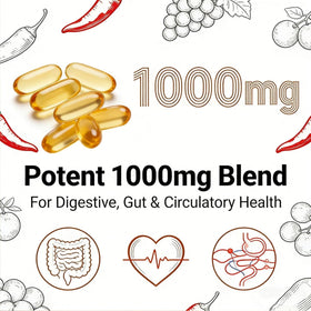 Boîte des capsules Aurivita Capsaicin vue de côté