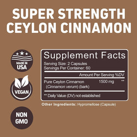 Boîte des Capsules de Cannelle de Ceylan Herbtonics