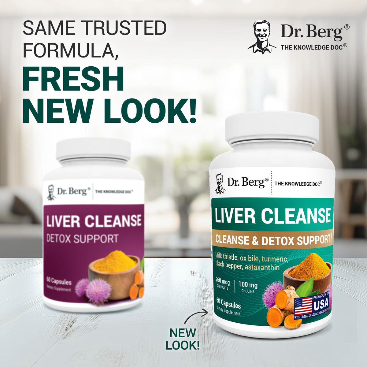 Boîte des capsules détox foie Dr. Berg Nutritionals
